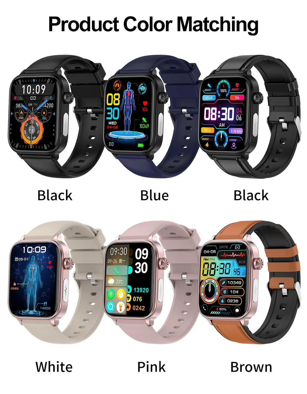 2025 New ECG+PPG Monitoring Smart Watch Women Blood pressure Blood Lipid Uric Acid Women Menstrual Health Tracker Smartwatches - TechSmartX