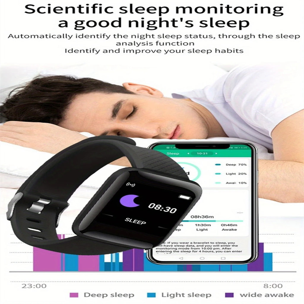 Smartwatch Men Women Wristwatches Smart Watch Message Fitness Monitor Bracelet Birthday Gift Electronic Clock For Android IOS - TechSmartX