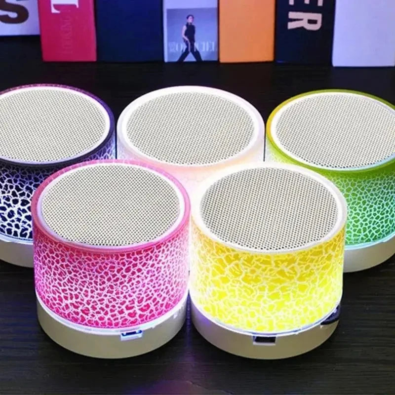 PHONEPACE A9 Bluetooth Speaker  Mini  Crack LED SD Card USB Subwoofer Portable MP3 Music Sound Column for PC Mobile Phone Etc. - TechSmartX