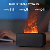 Flame Aroma Diffuser,Fragrance Essential Oil Diffuser Humidifier,with 3D Flame Night Light 120mL for Bedroom, Home and Office - TechSmartX