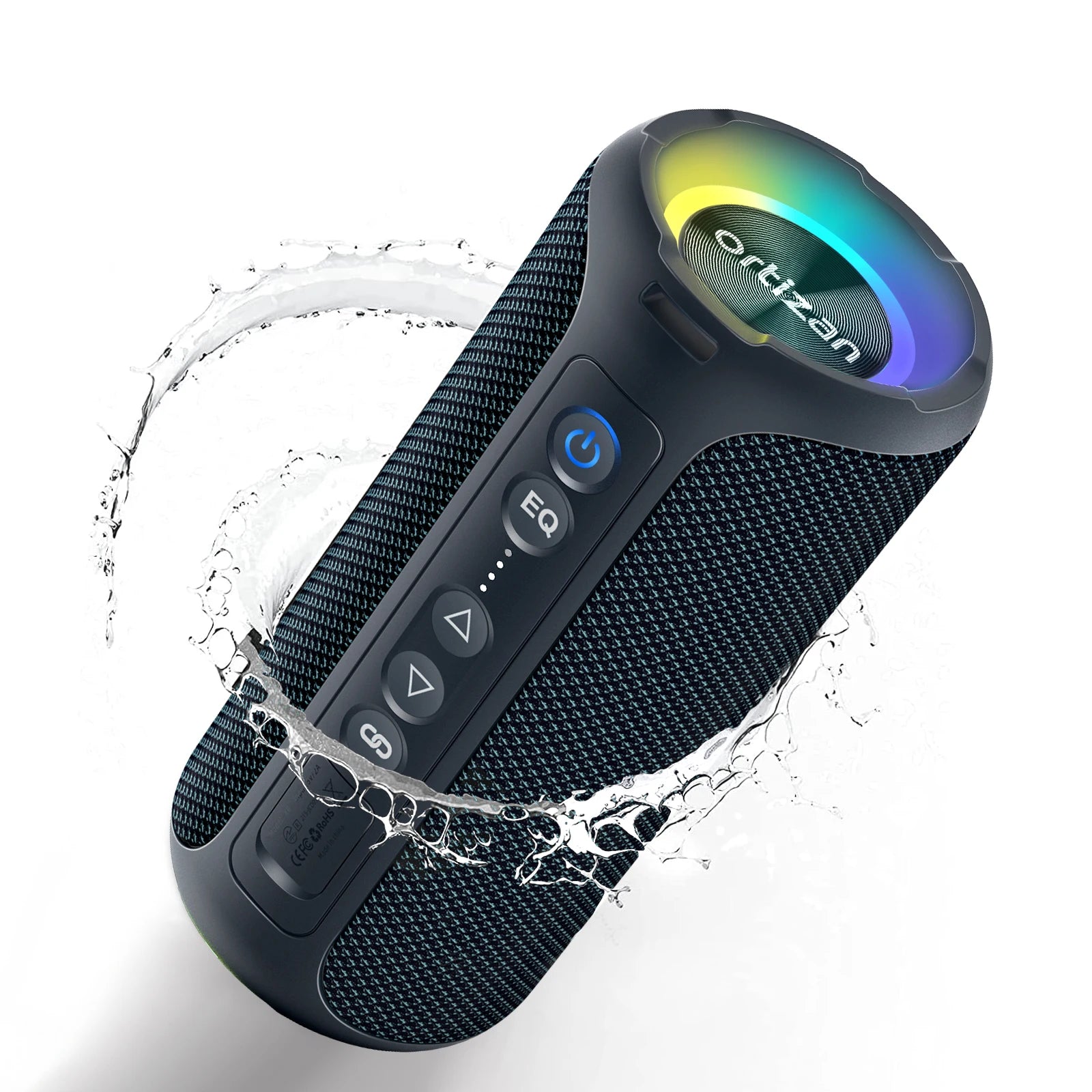 Ortizan X8 Pro Bluetooth Speaker Portable with 40W Stereo Sound,Rich Bass,IPX7 Waterproof, 30H Playtime, Mixed Color Lights,3 EQ - TechSmartX