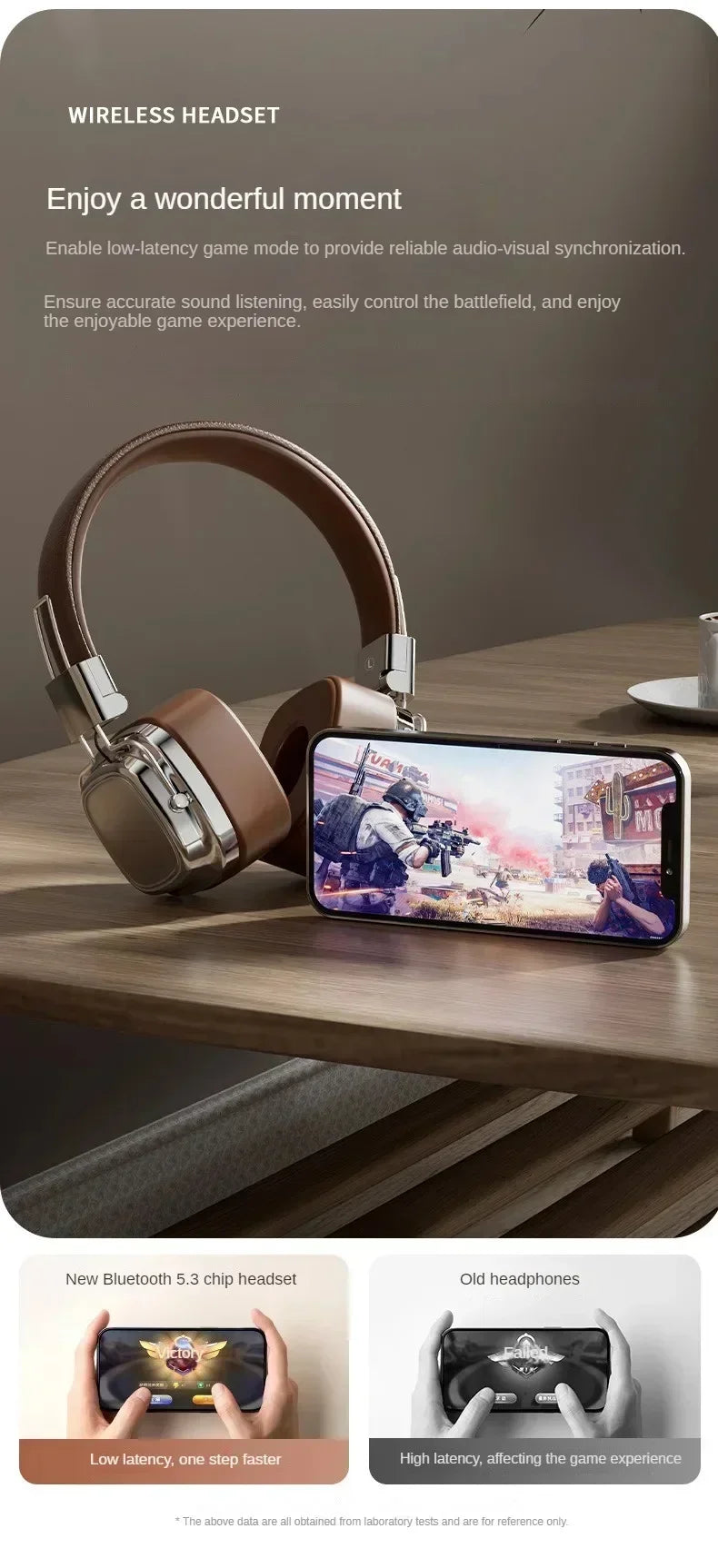 2025 New 5.3 Foldable Wireless Bluetooth Headsets Headset Gamer Choice Retro Over Ear Headphones DJ Stereo Sounds Bluetooth - TechSmartX