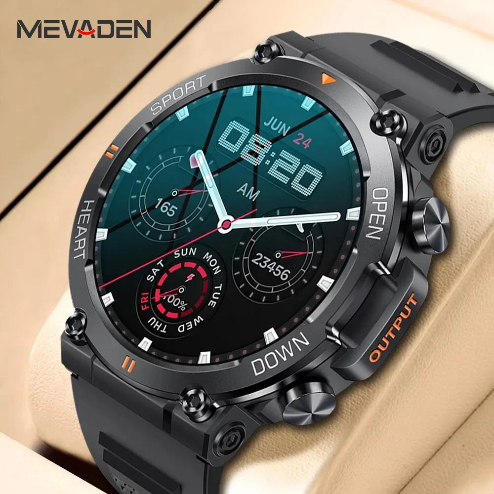 MEVADEN 1.39 inch HD Bluetooth Call Smart Watch Men Sports Fitness Tracker Heart Monitor 400mAh Smartwatch For Android IOS MD56 - TechSmartX