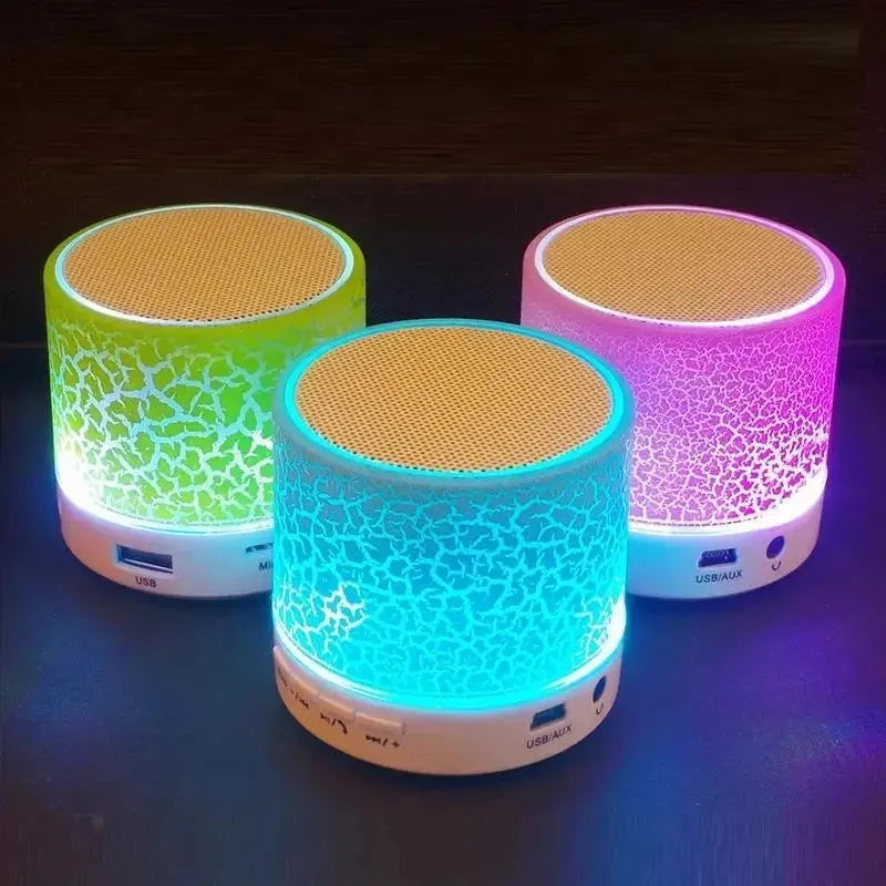 PHONEPACE A9 Bluetooth Speaker  Mini  Crack LED SD Card USB Subwoofer Portable MP3 Music Sound Column for PC Mobile Phone Etc. - TechSmartX