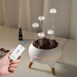 Dynamic Jellyfish Air Humidifier 250ml Essential Oil Diffuser Remote Control Bedroom Humidifier With 7 Colorful Night Lights - TechSmartX