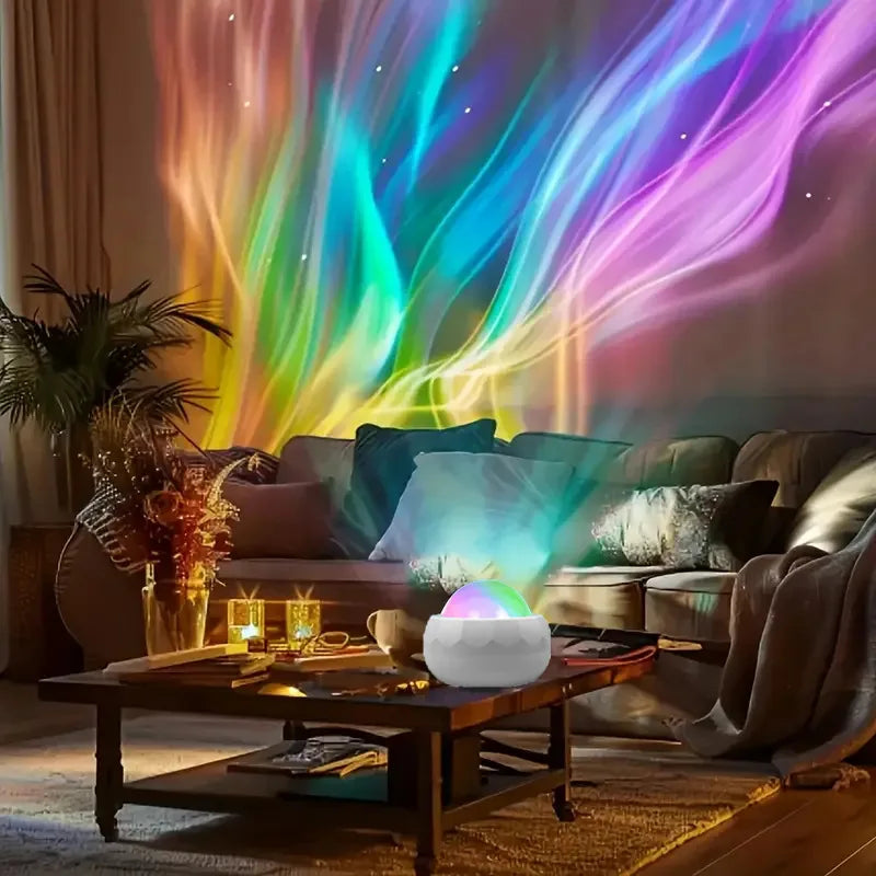 Northern Lights Starry Sky Projector Lamp LED Atmosphere Light Night Aura Aurora Glowing Lamp for Room Party Decoration Gifts - TechSmartX