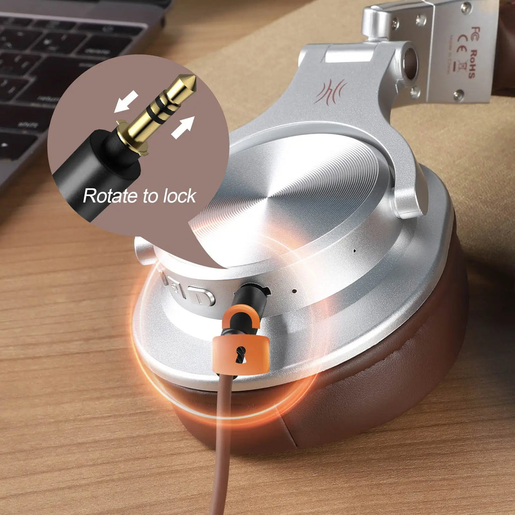 Oneodio A70 Fusion Wired + Wireless Bluetooth 5.2 Headphones For Phone With Mic Over Ear Studio DJ Headphone Recording Headset - TechSmartX