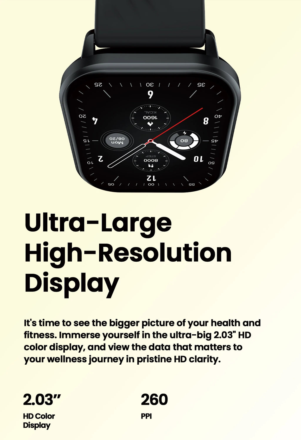 New Zeblaze GTS 3 Voice Calling Smart Watch Ultra-big 2.03'' HD Screen 24H Health Monitor 100+ Sports Modes 200+ Watch Faces - TechSmartX