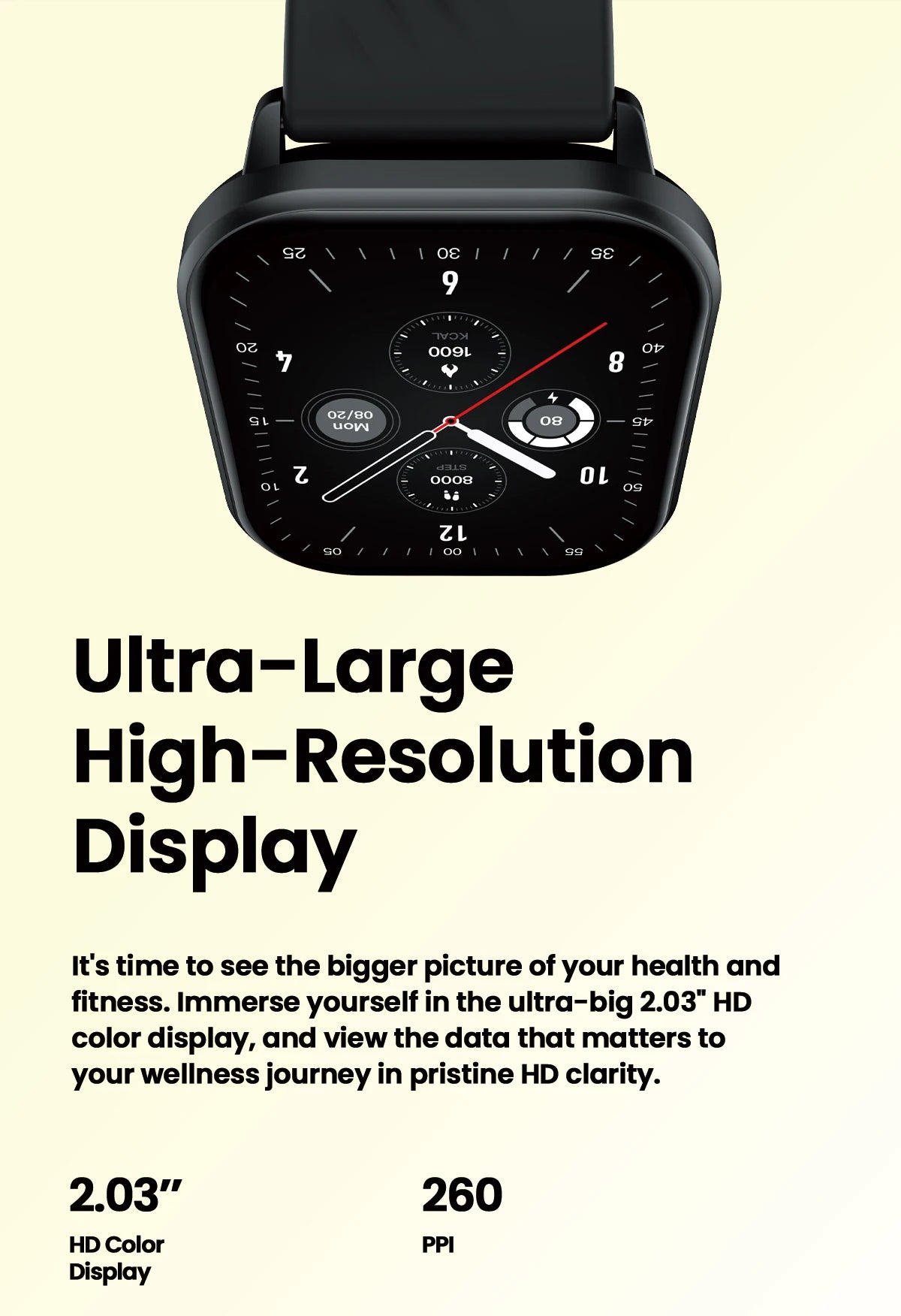 New Zeblaze GTS 3 Voice Calling Smart Watch Ultra-big 2.03'' HD Screen 24H Health Monitor 100+ Sports Modes 200+ Watch Faces - TechSmartX