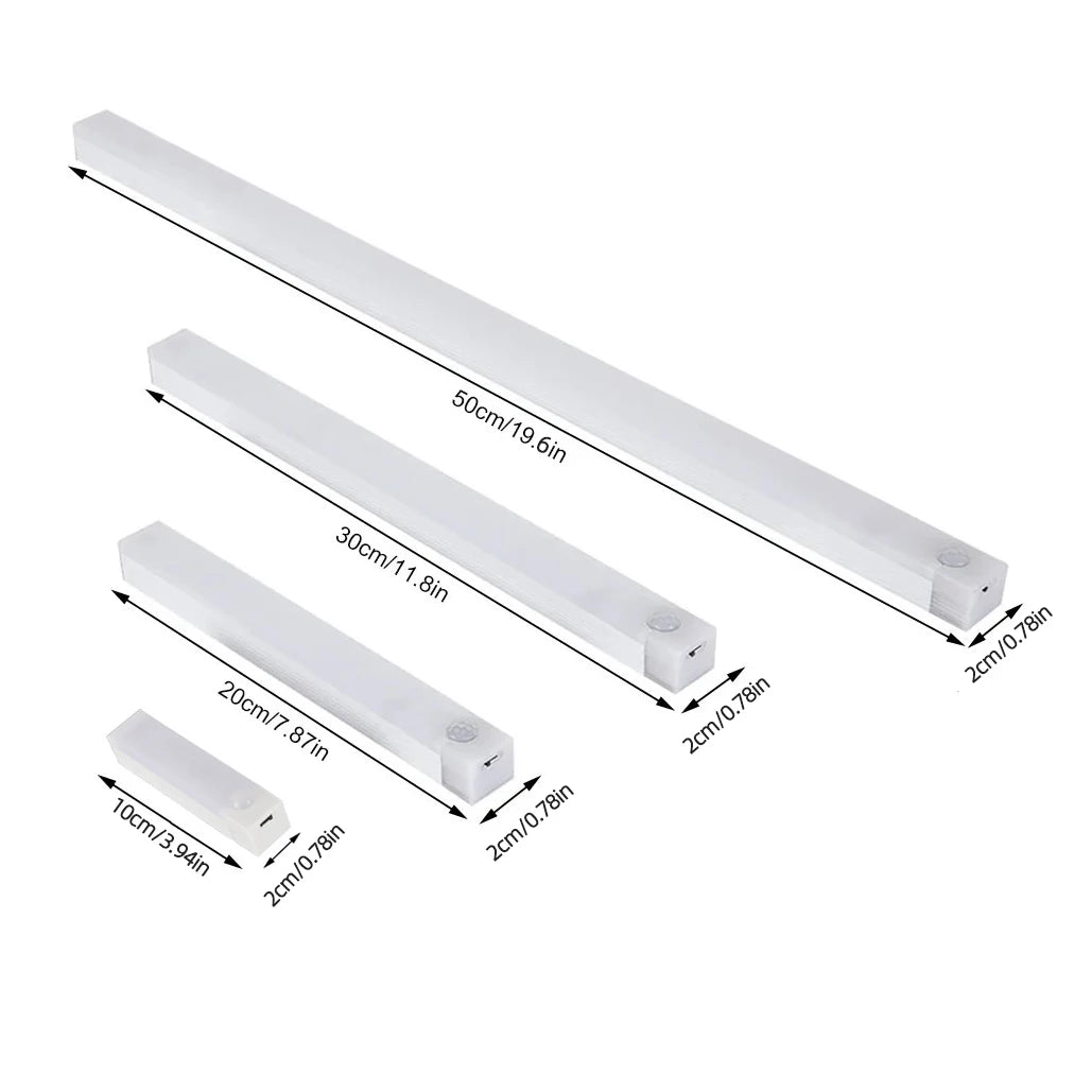 Motion Sensor Lamp Night Light Wireless LED USB Type C Rechargeable Lamp for Kitchen Cabinet Bedroom Wardrobe Staircase Lighting - TechSmartX