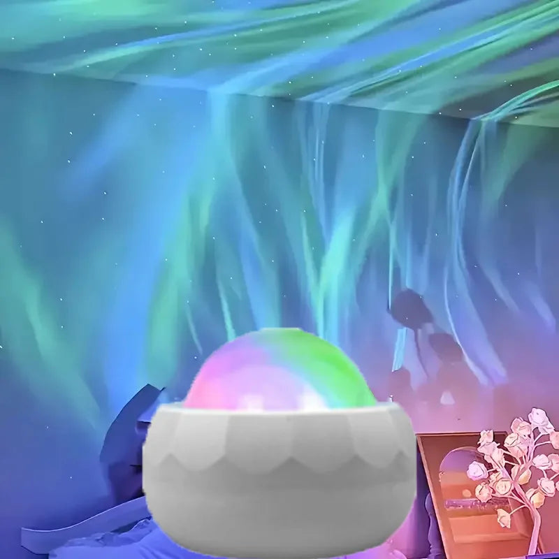 Northern Lights Starry Sky Projector Lamp LED Atmosphere Light Night Aura Aurora Glowing Lamp for Room Party Decoration Gifts - TechSmartX