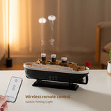 Retro Ship Air Humidifier Ultrasonic Aromatherapy Diffusers Mist Maker Fragrance Essential Oil Aroma Difusor Remote control - TechSmartX