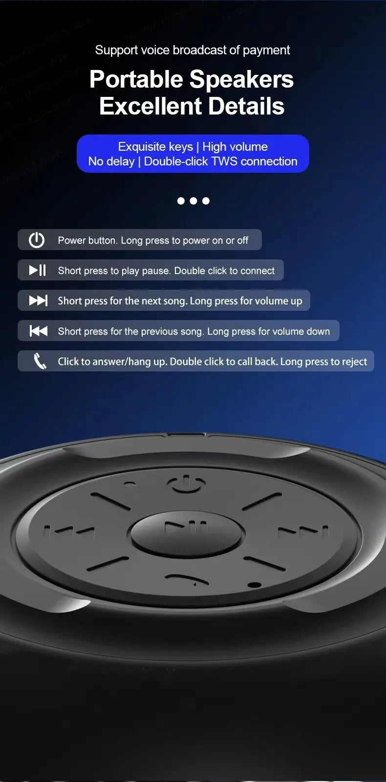 Original Lenovo K3 Pro Bluetooth V5.0 Speaker Big Audio With Deep Bass Sound Outdoor Soundbox Music Portable Camping Loudspeaker - TechSmartX
