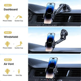 2024 NOU Suport auto universal tip ventuză pentru telefon 360° Suport mobil pentru parbriz, bord auto, pentru iPhone Samsung Xiaomi