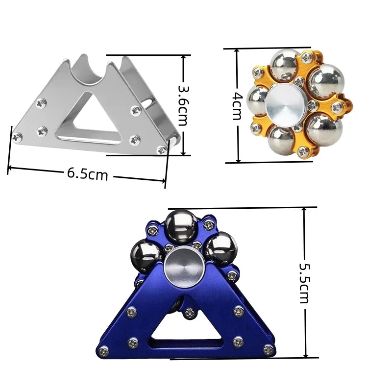 Fingertip Gyroscopic Wheel Creative Metal Ornaments Adult Decompression Venting Device Advanced Mechanical Desktop Pendant Toys - TechSmartX