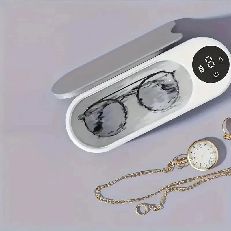 High-Frequency Ultrasonic Glasses Cleaner - 1pc Wireless Multi-Purpose Cleaning Machine for Eyewear & Accessories - TechSmartX