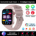 2025 New ECG+PPG Monitoring Smart Watch Women Blood pressure Blood Lipid Uric Acid Women Menstrual Health Tracker Smartwatches - TechSmartX