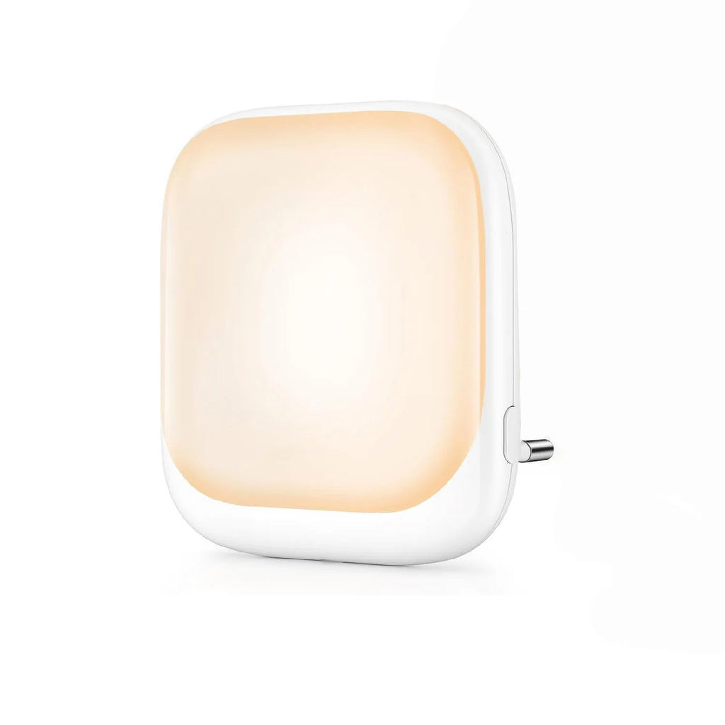1pc Night Light Socket with Twilight Sensor, Night Light with 3 Brightness Dimmable for Bedroom, Hallway, Kitchen, Living Room, - TechSmartX