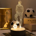 LED 3D Football Theme Table Lamp USB Plug Bedroom Bedside Creative Book Lamp Sports Enthusiasts Gift Decorative Night Light - TechSmartX