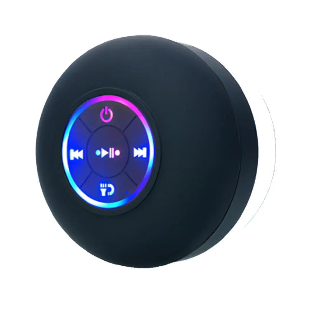 Mini Bluetooth Speaker Shower Subwoofer Waterproof Handsfree Loudspeaker With Suction Cup Mic For Bathroom Pool Beach Car Phone - TechSmartX