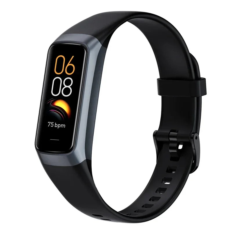 Amoled Color Screen Smart Watch Men Smart Band Heart Rate Blood Oxygen Smartwartch Women Smart Bracelet Sports Fitness Tracker - TechSmartX