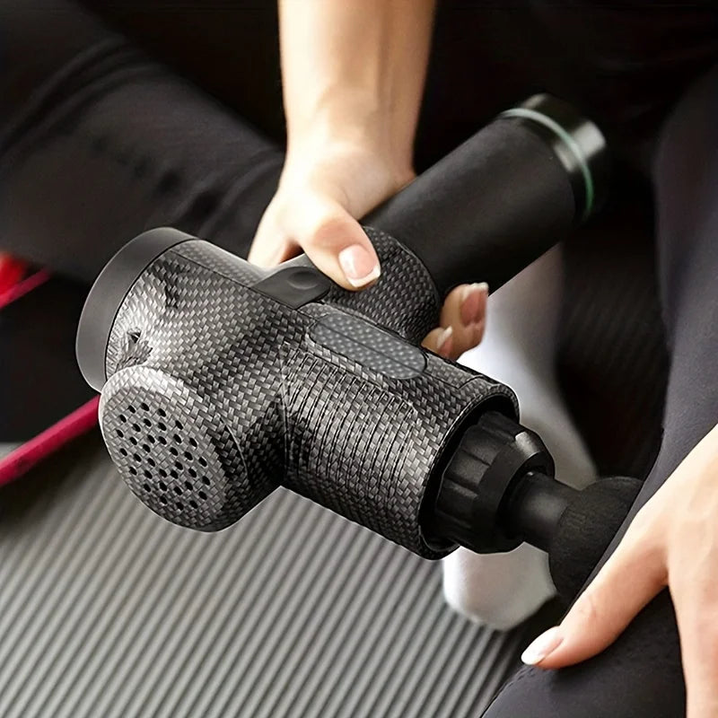 30 Level Massage Gun Fascia Deep Muscle Relax Body Neck Massager Electric Fitness Equipment Noise Reduction Male Female - TechSmartX