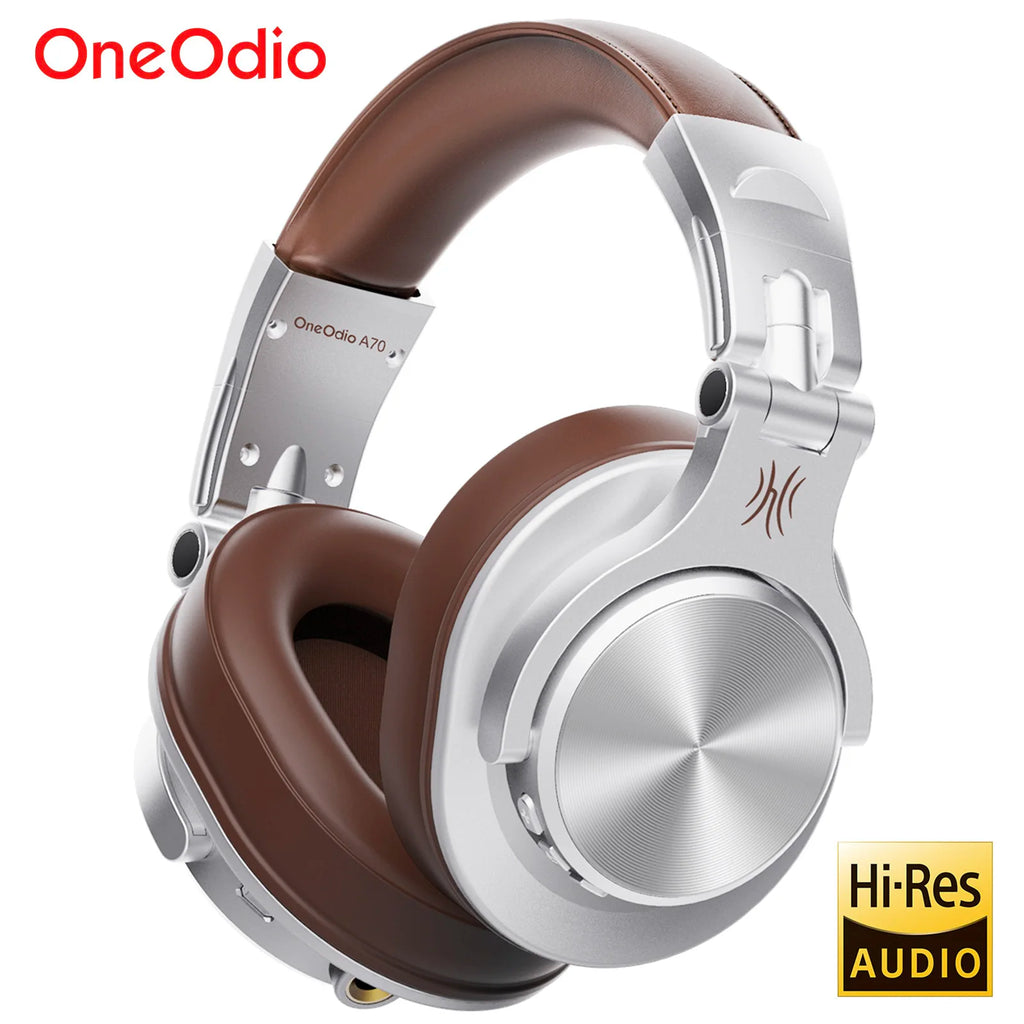 Oneodio A70 Fusion Wired + Wireless Bluetooth 5.2 Headphones For Phone With Mic Over Ear Studio DJ Headphone Recording Headset - TechSmartX