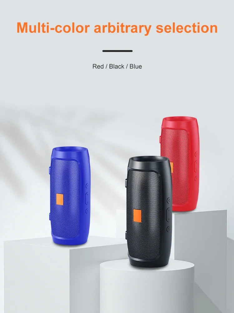 TF USB Bluetooth Speaker Dual Speaker Stereo Outdoor Tfusb Playback Fm Voice Broadcasting Portable Subwoofer Wireless Speaker - TechSmartX