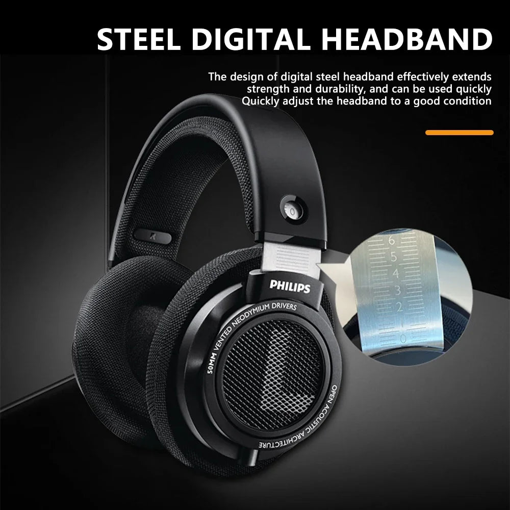Philips SHP9500 Head-mounted Wired Headphones HiFi Stereo Earphone Monitor Class Music Earbuds E-sports Game Universal Headset - TechSmartX