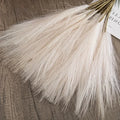 10pcs Faux Pampas Grass, Pampas Grass For Floor Vase, Pampas Grass Decor Tall For Vase Fillers, Boho Rustic Farmhouse Home Decor - TechSmartX