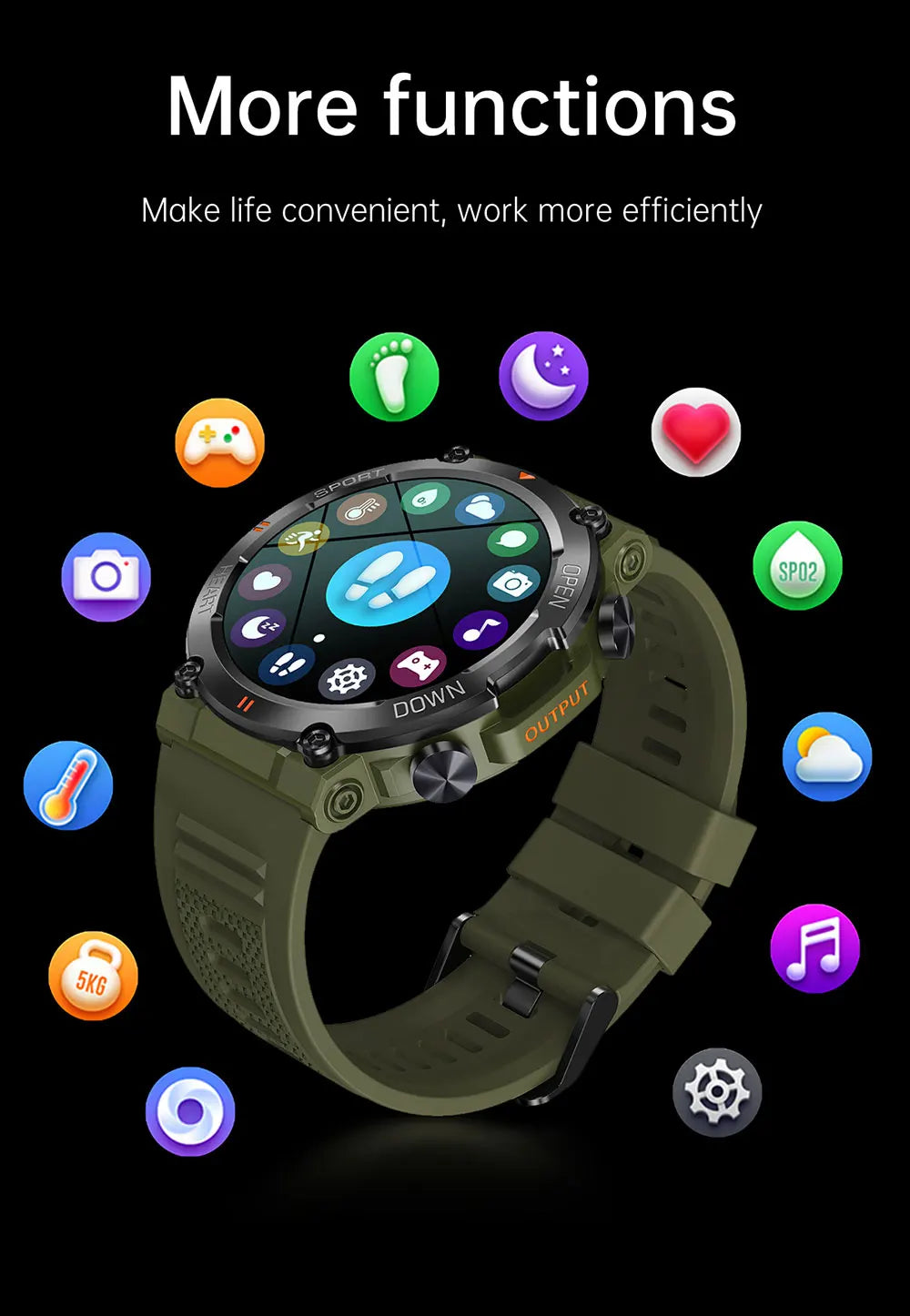 MEVADEN 1.39 inch HD Bluetooth Call Smart Watch Men Sports Fitness Tracker Heart Monitor 400mAh Smartwatch For Android IOS MD56 - TechSmartX