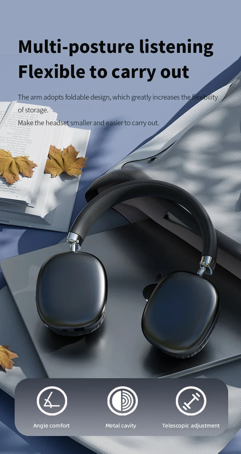 2025 NEW Air Max Bluetooth Earphone Over ear Wireless Headset stereo surround gaming Headphone For Apple Iphone Xiaomi Phone - TechSmartX