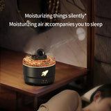 Creative Volcanic Crack Light Artillery Air Humidifier Aromatherapy Diffuser for Home Desktop Ring Spray Electric Aroma Diffuser - TechSmartX