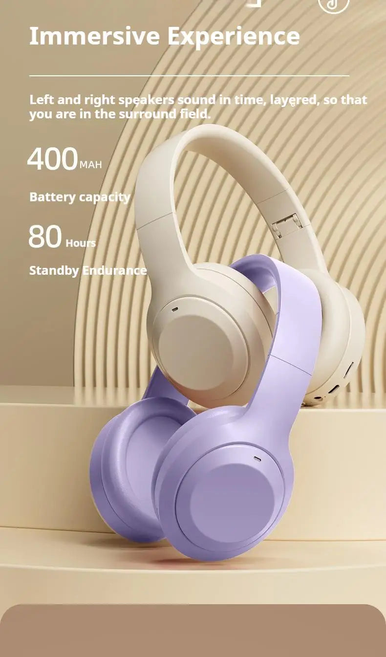 #Wireless Bluetooth 5.3 Headphones Over Ear HIFI Stereo Headsets True Sport Gamer Earphone TF/AUX Music Player with HD Mic Gifts - TechSmartX