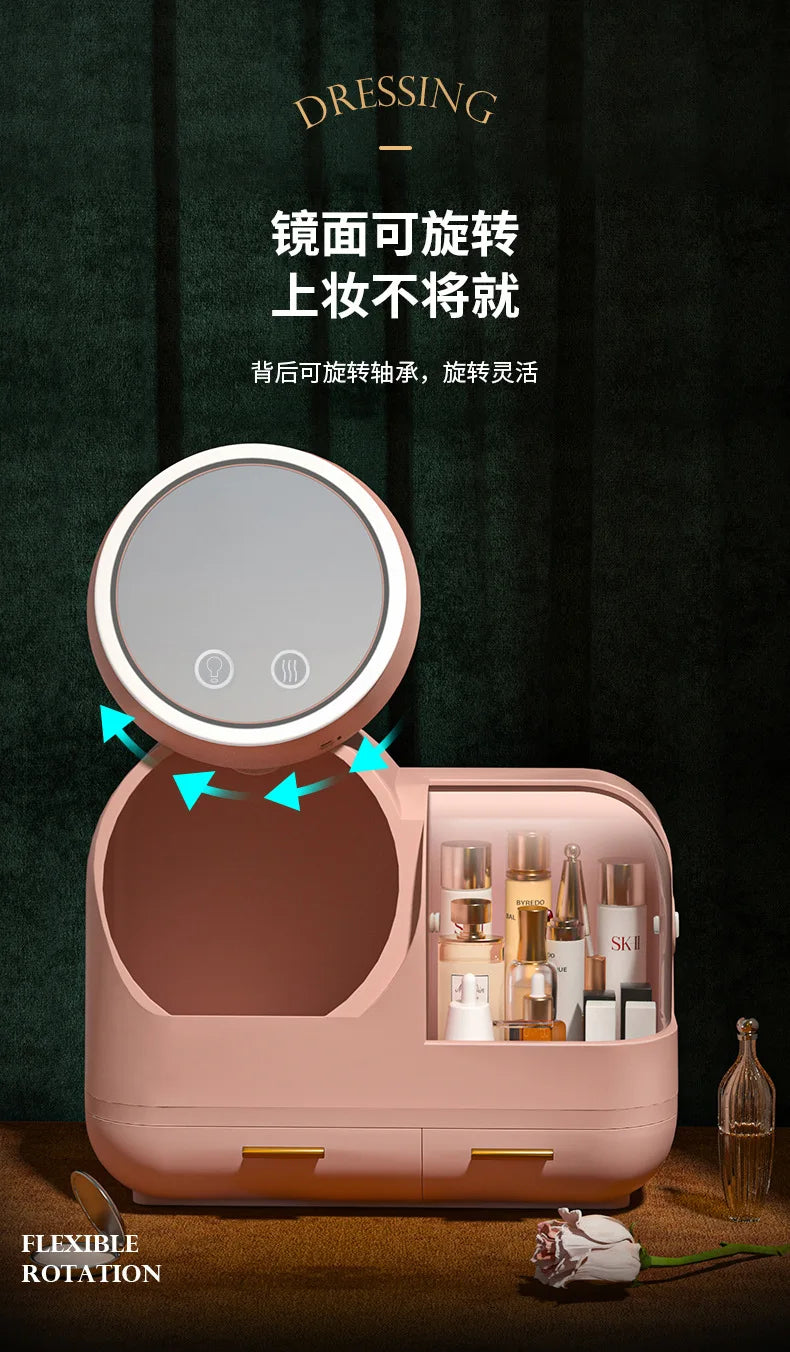Creative LED Cosmetic Storage Box - The Internet's Most Popular Organizer for Makeup Lovers - TechSmartX