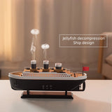 Retro Ship Air Humidifier Ultrasonic Aromatherapy Diffusers Mist Maker Fragrance Essential Oil Aroma Difusor Remote control - TechSmartX