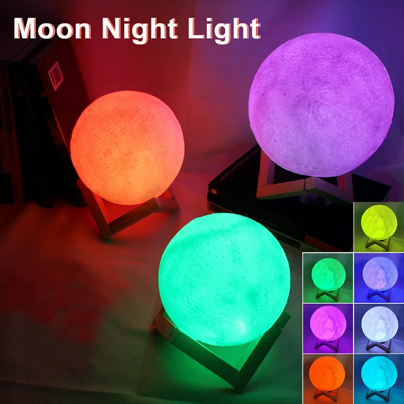 Book Light LED Moon Light Galaxy Light, Moon Night Light, Girl, Boy, Child Birthday Gift, Bedroom Decoration Indoor lighting - TechSmartX