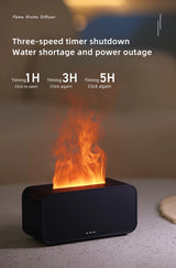 Flame Aroma Diffuser,Fragrance Essential Oil Diffuser Humidifier,with 3D Flame Night Light 120mL for Bedroom, Home and Office - TechSmartX