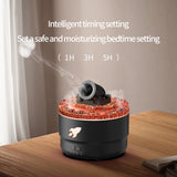 Creative Volcanic Crack Light Artillery Air Humidifier Aromatherapy Diffuser for Home Desktop Ring Spray Electric Aroma Diffuser - TechSmartX