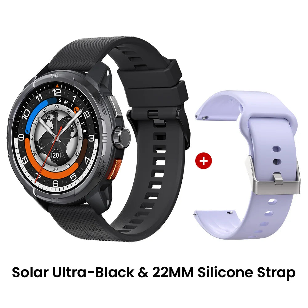 HAYLOU Solar Ultra GPS Smartwatch 1.6” AMOLED Display 5ATM Waterproof Built-in GPS Bluetooth Phone Calls Sports Smart Watch - TechSmartX