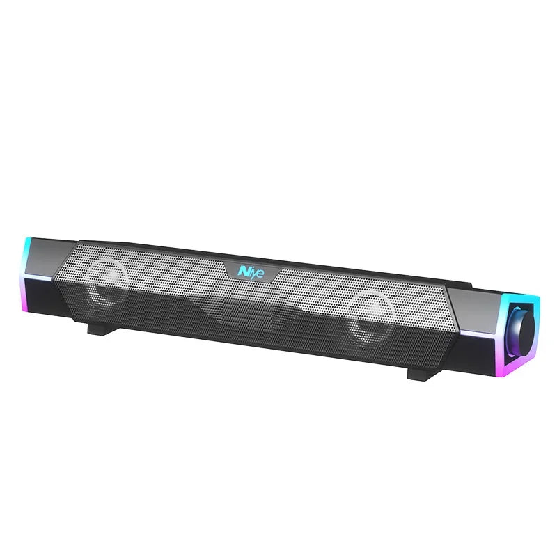 4D Computer Speakers Bluetooth 5.0 Wired Loudspeaker Surround Soundbar Speaker Stereo Subwoofer Sound bar for Laptop Notebook PC - TechSmartX