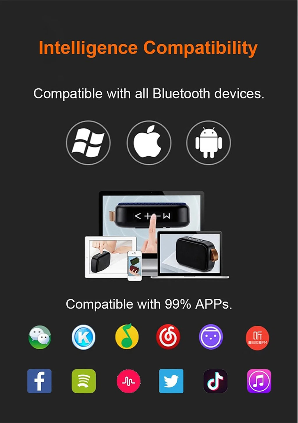 Portable Speakers Outdoor Bluetooth 5.0 Mini Oxford Loudspeaker Wireless Column 3D Stereo Music Player Surround Hifi sound Box - TechSmartX