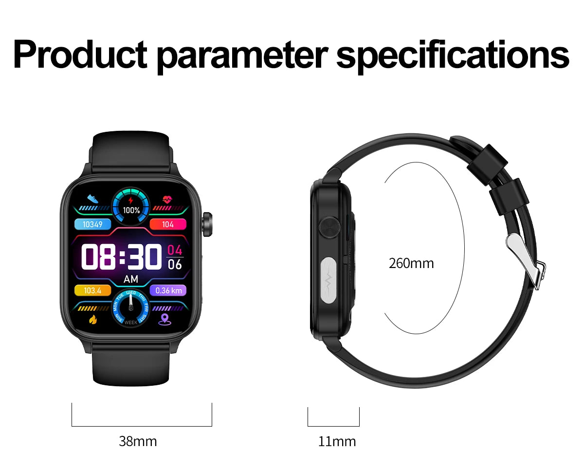 2025 New ECG+PPG Monitoring Smart Watch Women Blood pressure Blood Lipid Uric Acid Women Menstrual Health Tracker Smartwatches - TechSmartX