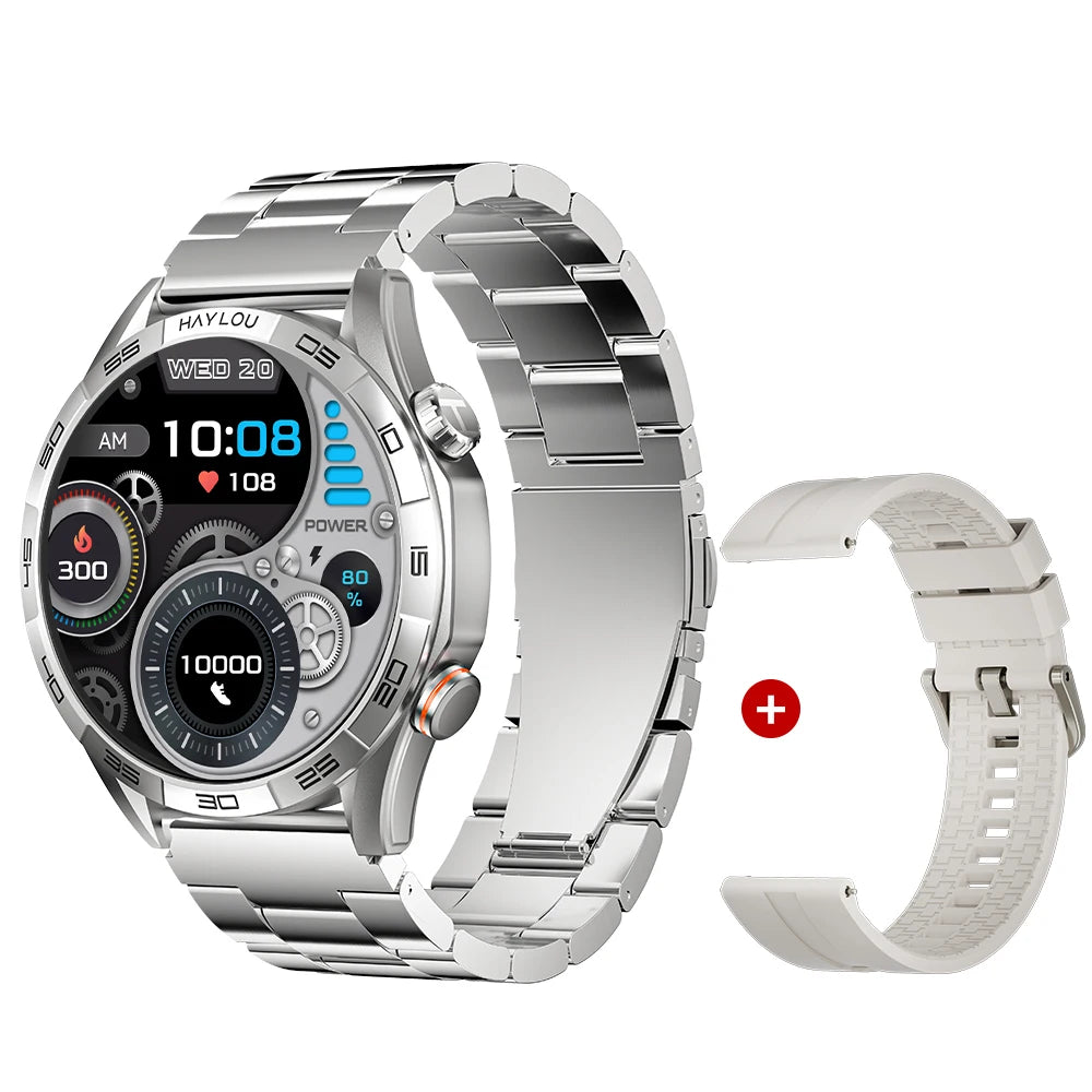 HAYLOU Solar 5 Voice Calling Smartwatch 1.58'' AMOLED Display 60Hz Smart Watch 24H Health Monitoring Sports Smartwatch for Men - TechSmartX
