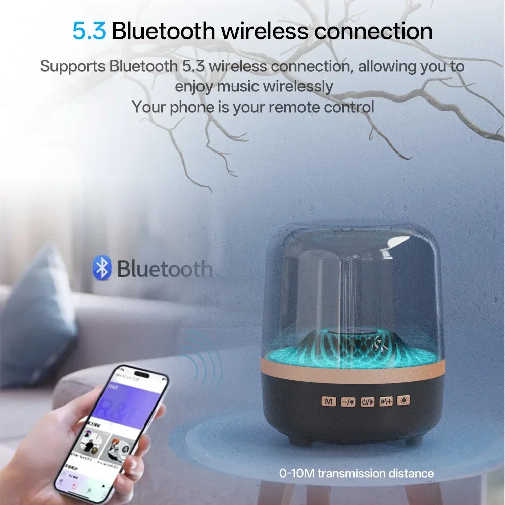 Portable Wireless Soundbar Bluetooth 5.3 Home Theater Speaker Subwoofer Hi-Fi Acoustic Breathing Lamp for Android IOS - TechSmartX