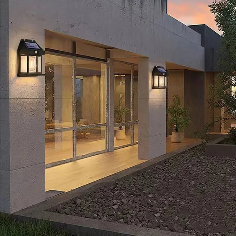 Powerful Outdoor Solar LED Street Light Waterproof Solar Lamp Garden Yard Pathway Wall Decoration External Lighting Fixture - TechSmartX