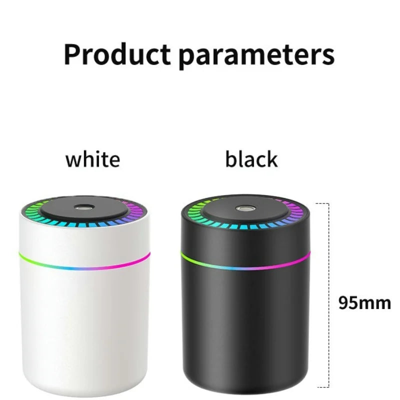 180ML Mini Air Humidifier USB Electric Aroma Diffuser Essential Oil Purifier Aromatherapy Mist Maker Lights For Car Home Bedroom - TechSmartX