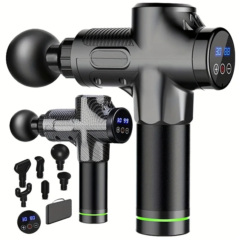 30 Level Massage Gun Fascia Deep Muscle Relax Body Neck Massager Electric Fitness Equipment Noise Reduction Male Female - TechSmartX