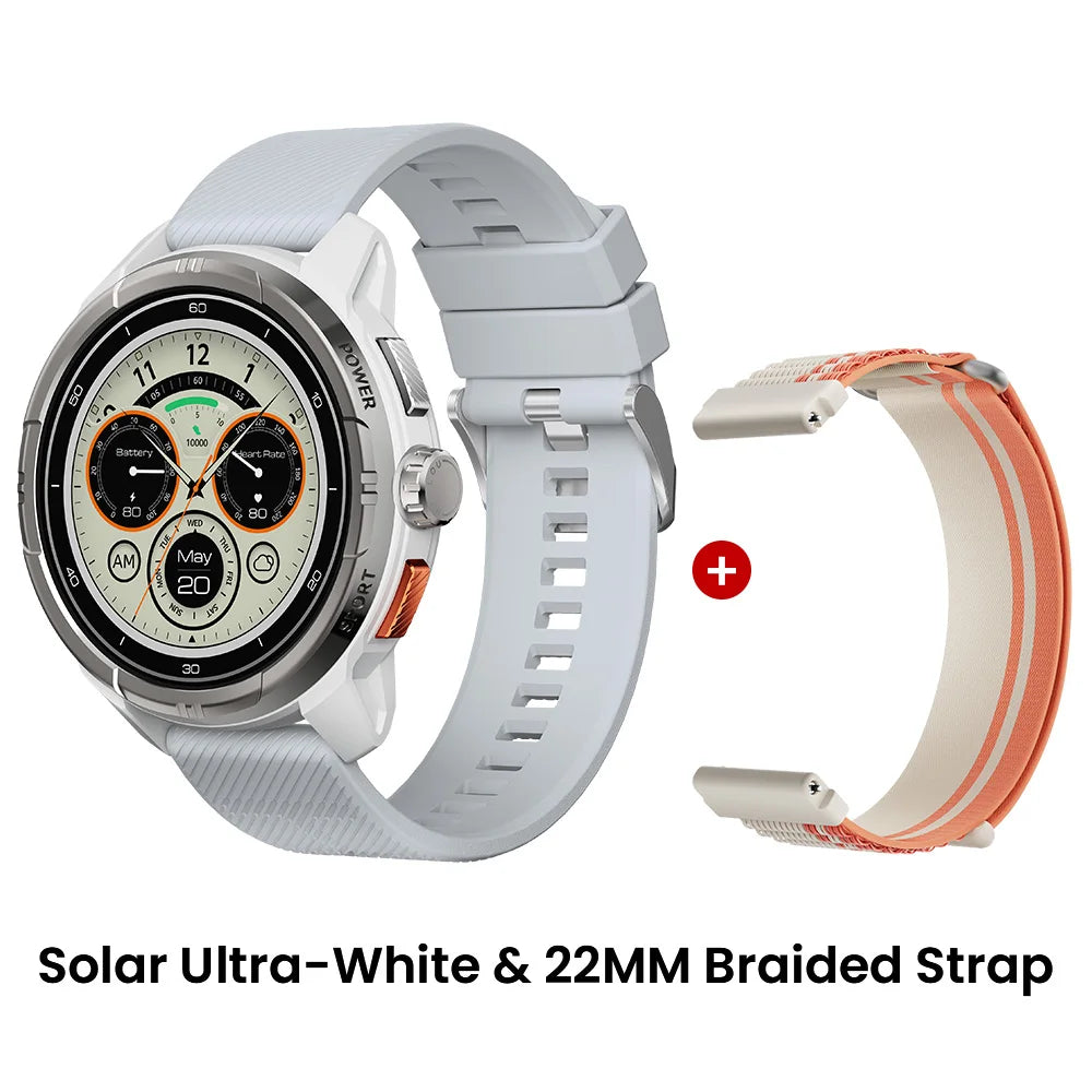 HAYLOU Solar Ultra GPS Smartwatch 1.6” AMOLED Display 5ATM Waterproof Built-in GPS Bluetooth Phone Calls Sports Smart Watch - TechSmartX