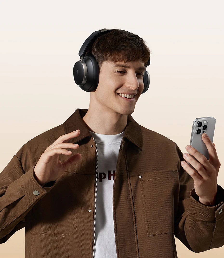 UGREEN Studio Pro 48dB ANC Wireless Headphones Over Ear Bluetooth Earphones Active Noise Cancellation Hi-Res LDAC 120h Playtime - TechSmartX